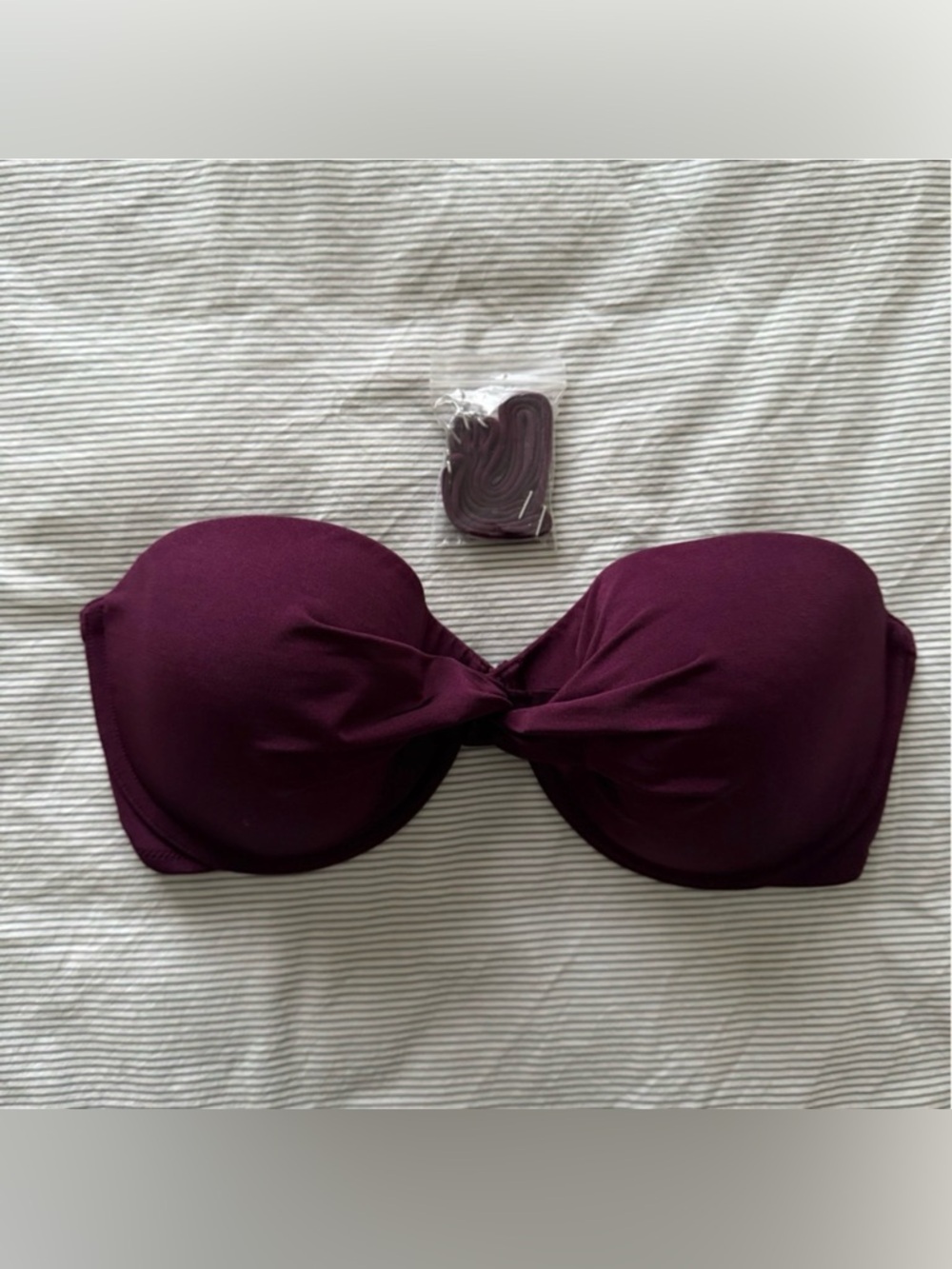 Abercrombie & Fitch Strapless Twist Bandeau Bikini Top